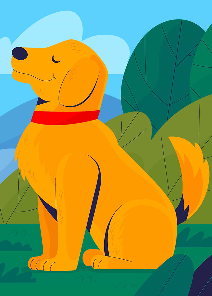 Cartoon Dog Illustration