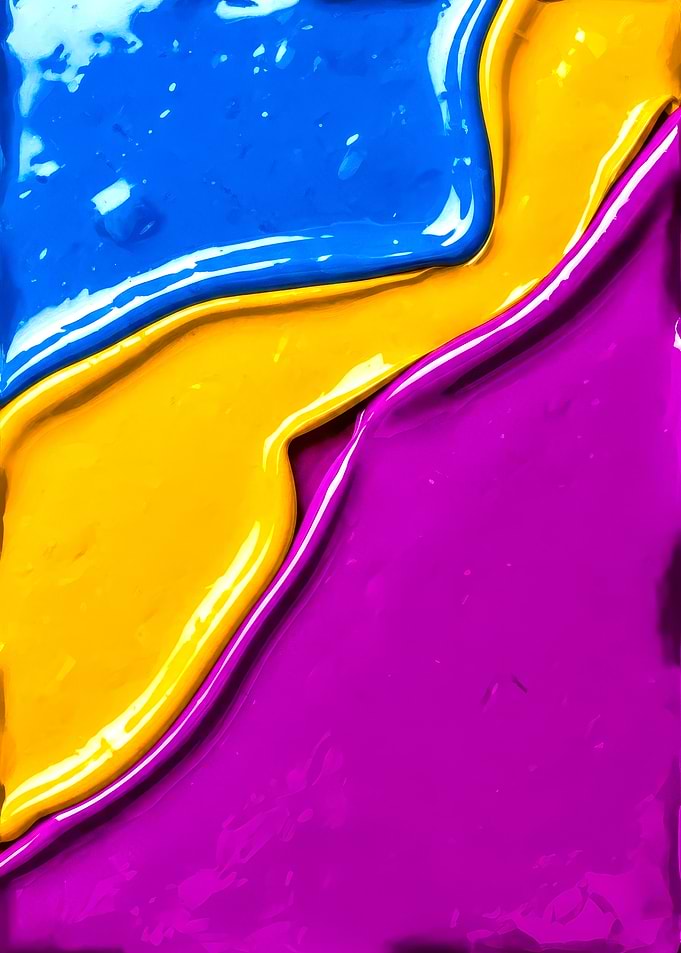 Abstract Paint Swirls