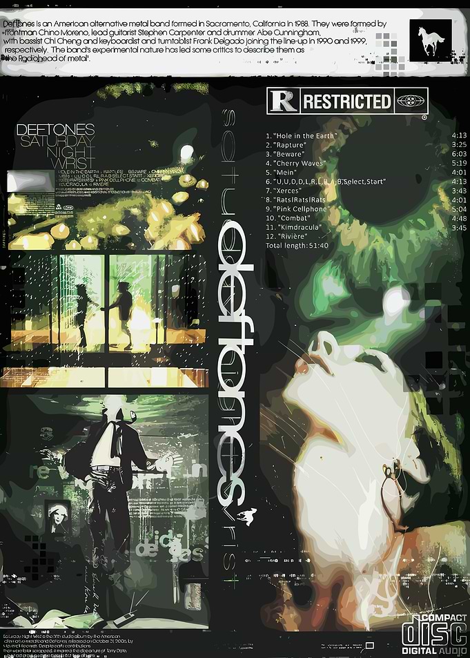Deftones Saturday Night Wrist Album Art