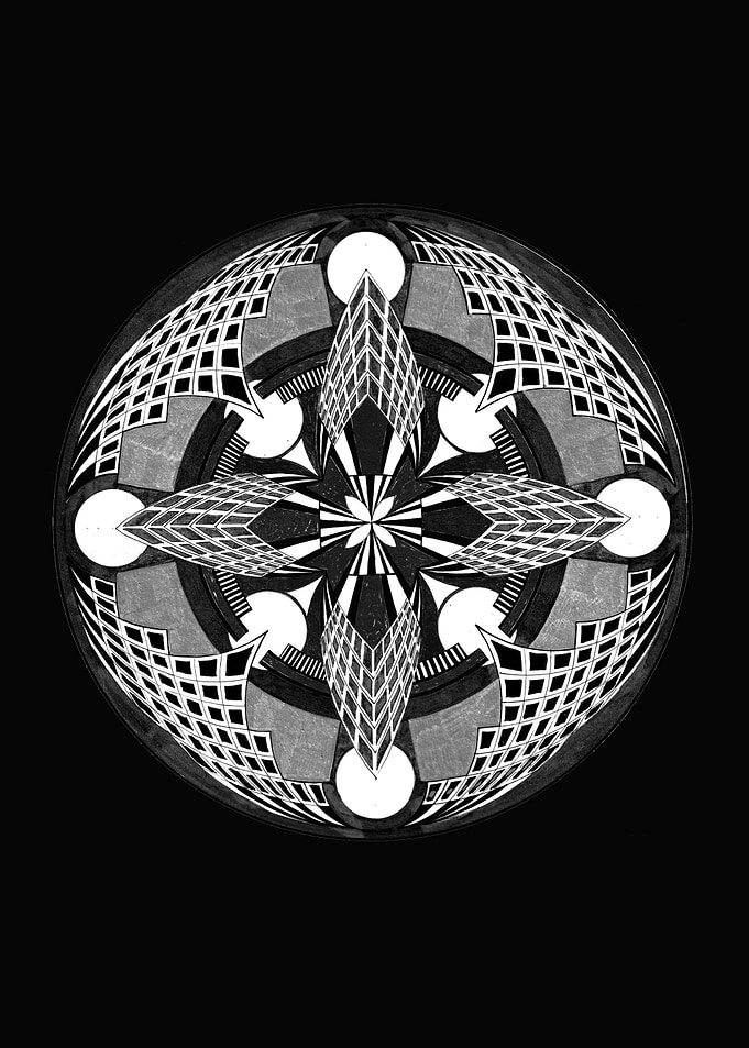 Orbital Compass – Geometric Mandala