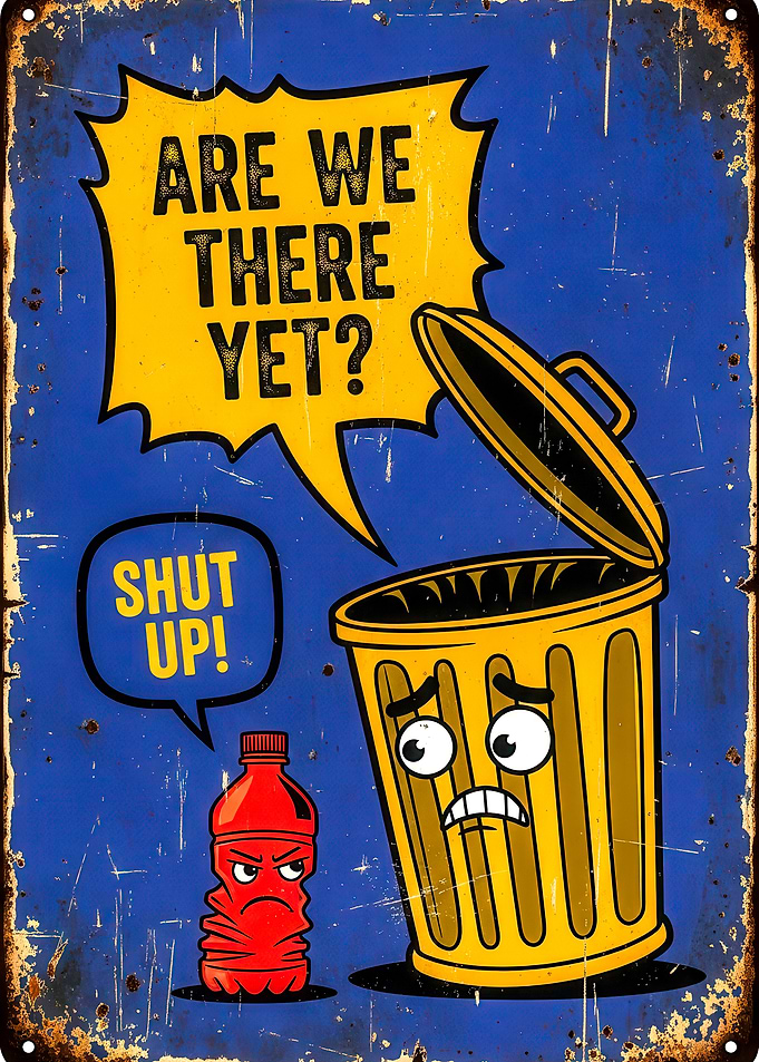 Are We There Yet? Funny Cartoon