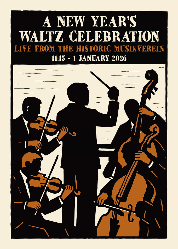 New Year's Waltz Celebration Poster