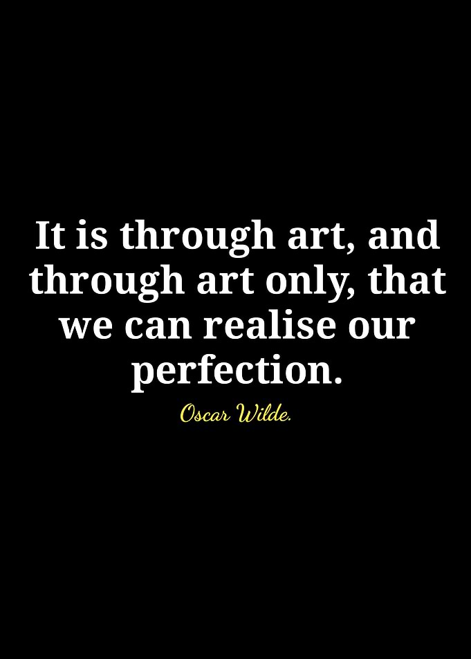 Oscar Wilde Art Quote