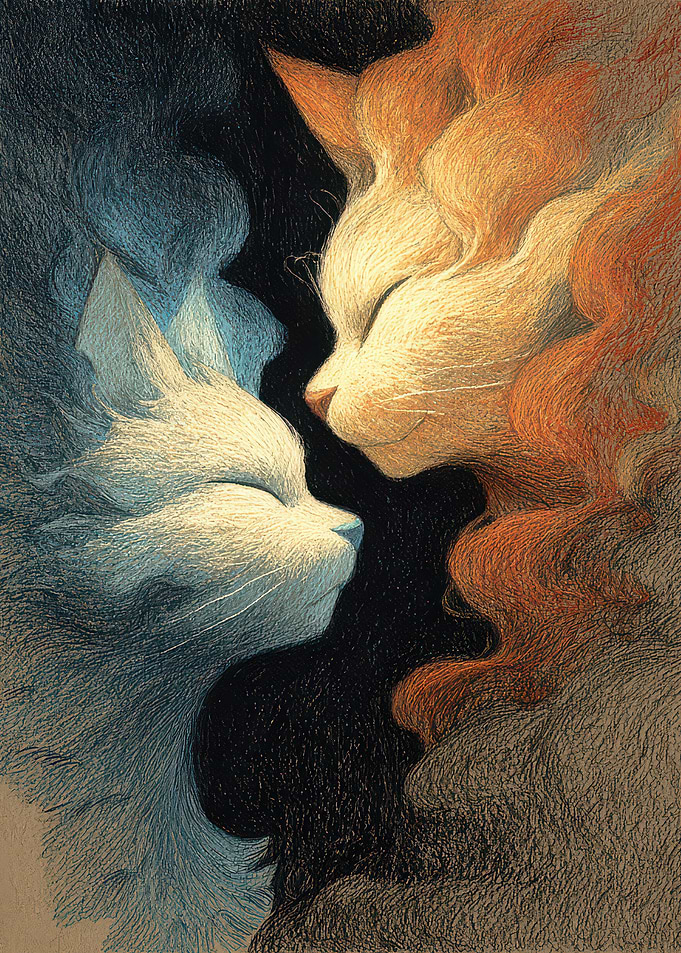 Yin and Yang Cats