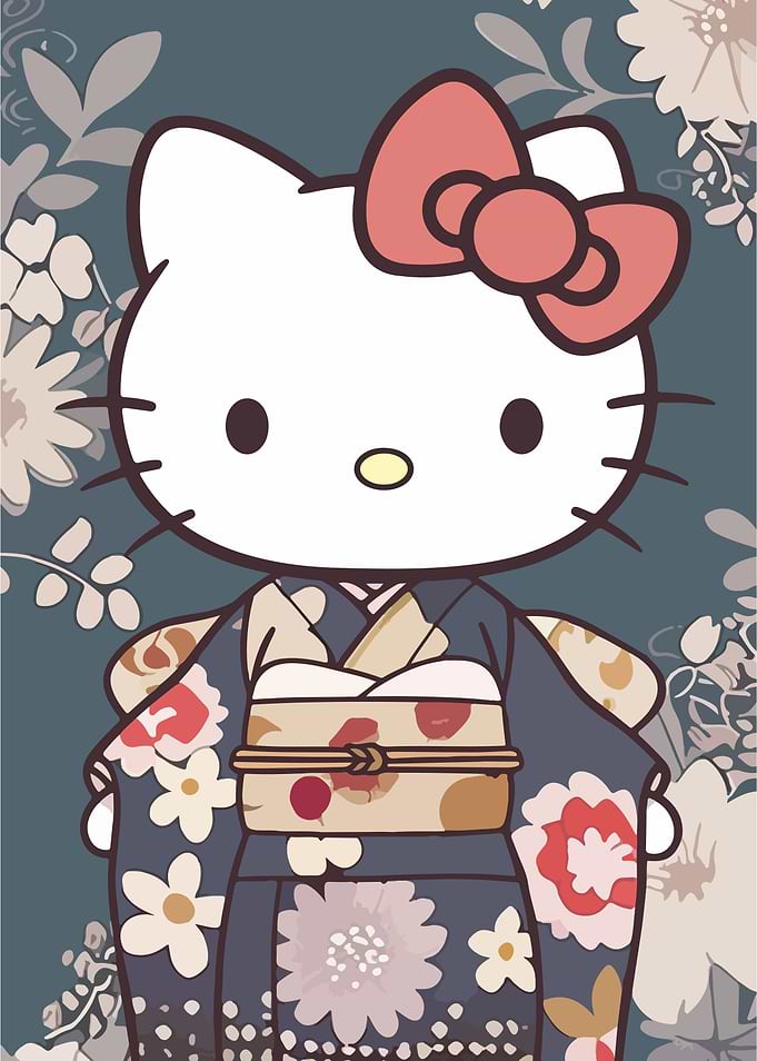 Hello Kitty in Kimono
