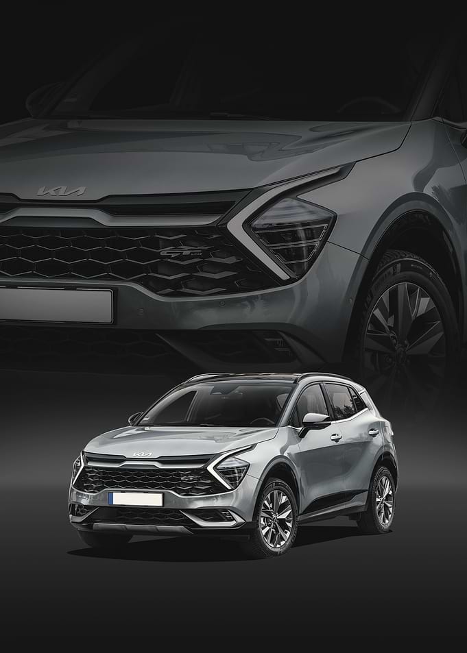 Silver Kia Sportage Car