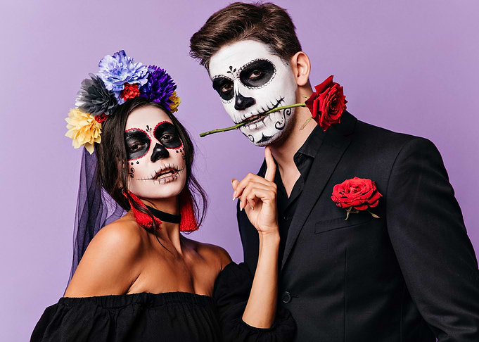 Day of the Dead Couple Portrait