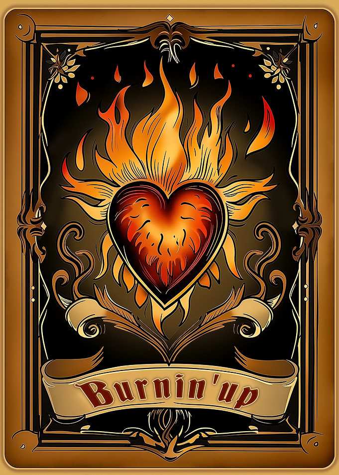Burnin' Up Heart Art
