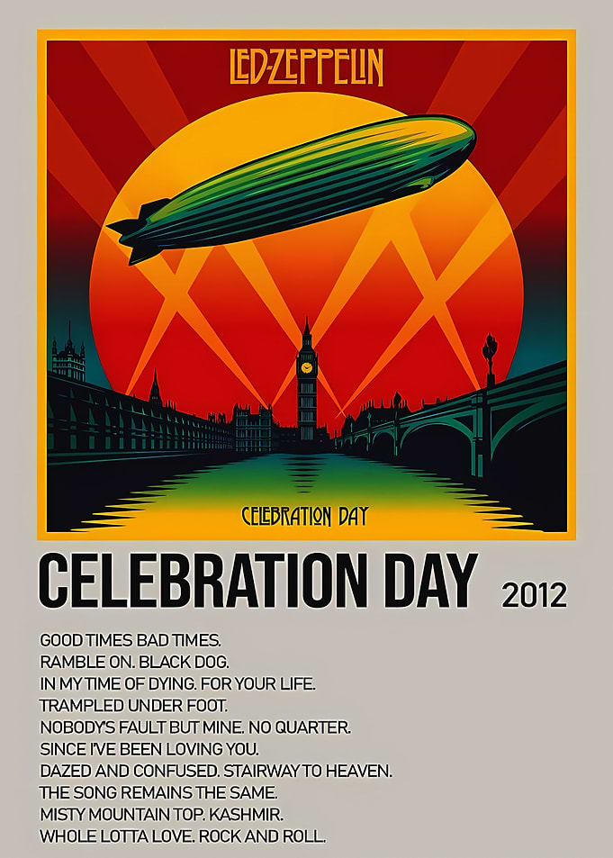 Led Zeppelin Celebration Day Poster
