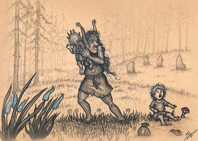 Troll Woman Activating Changeling