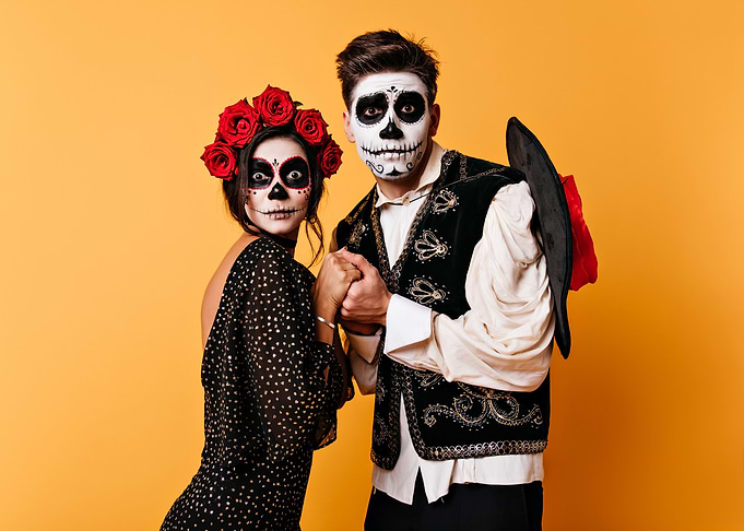 Day of the Dead Couple Portrait
