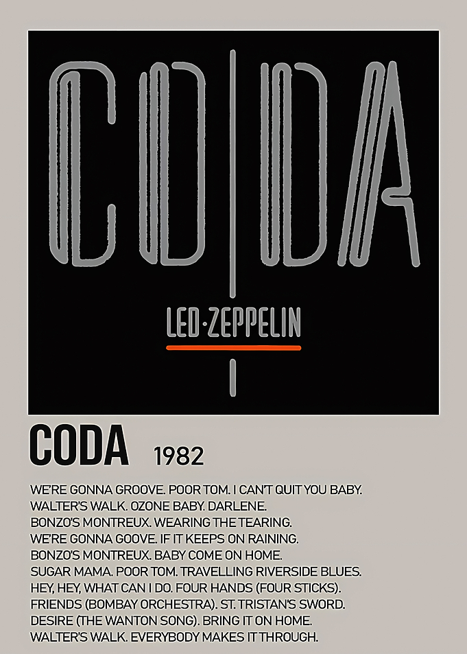Led Zeppelin Coda Album Cover Art