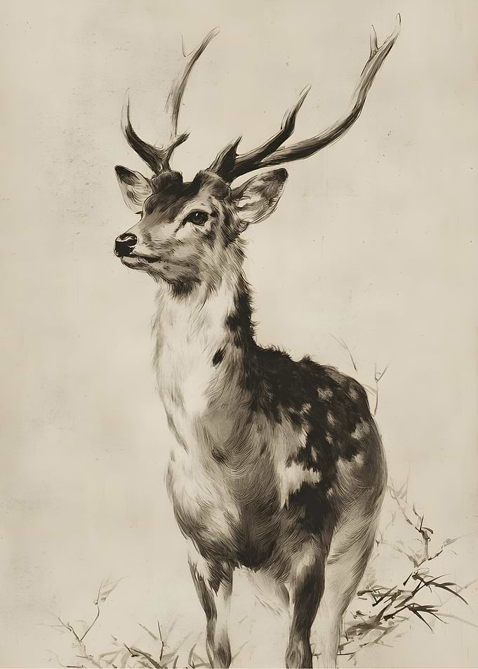 Japandi Style Deer
