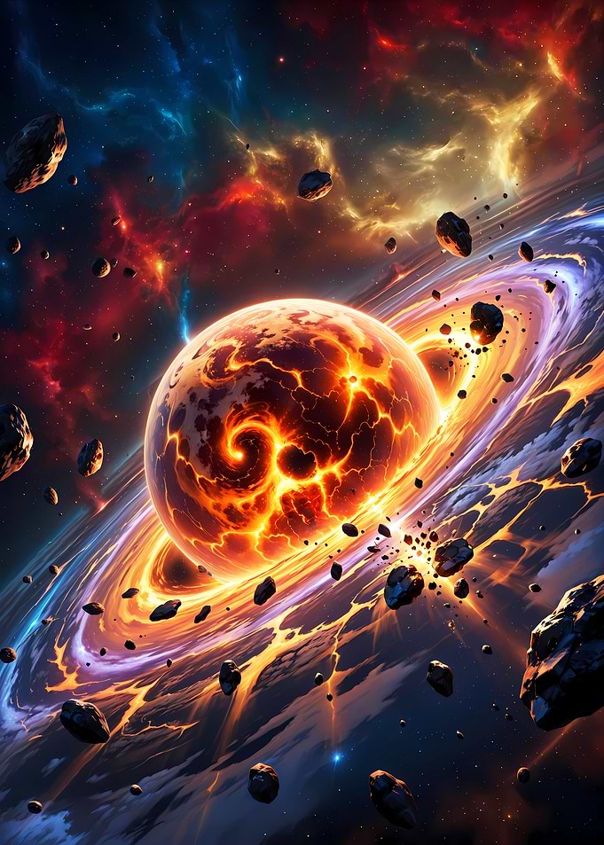 Cosmic Cataclysm Planet