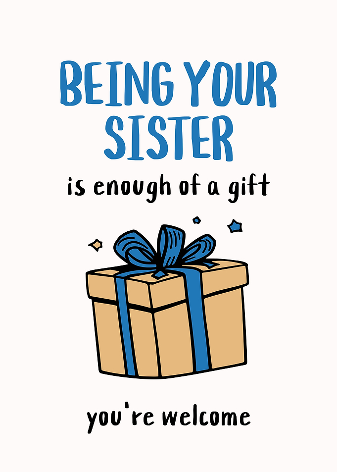 Sister Gift Card