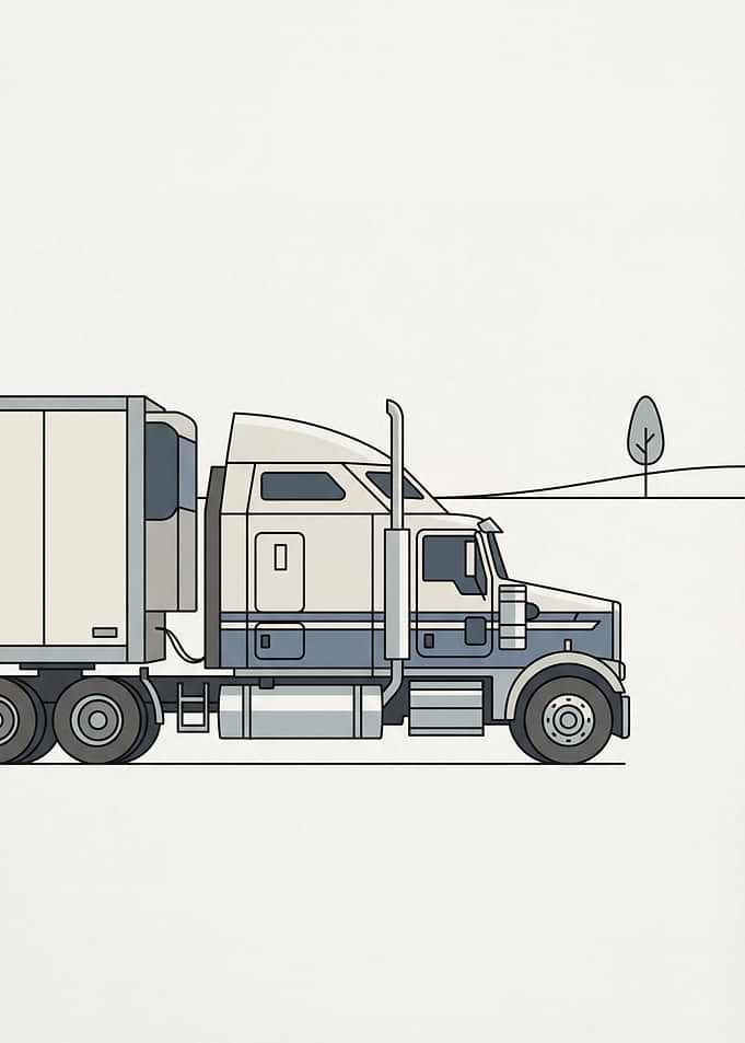 Semi-Truck Illustration