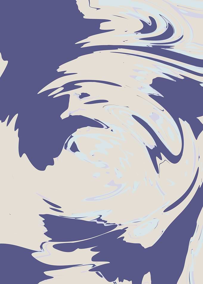Abstract Swirls in Purple and Beige