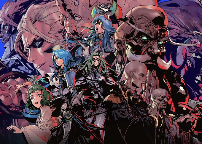 Fantasy Character Group Illustration