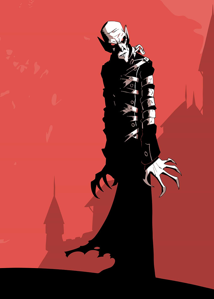 Nosferatu Stylized Vampire Illustration