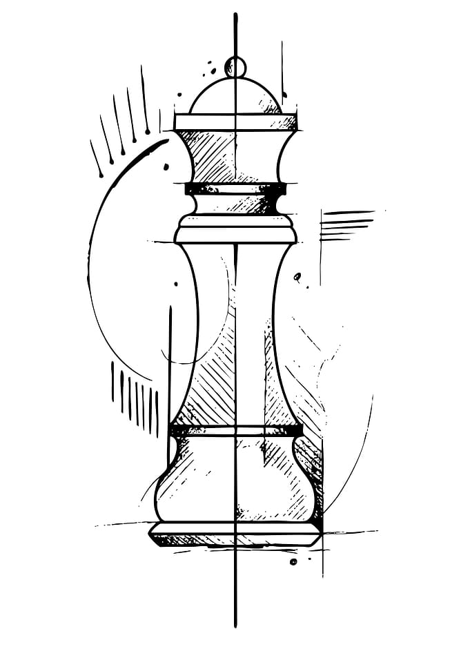 Chess Queen Sketch