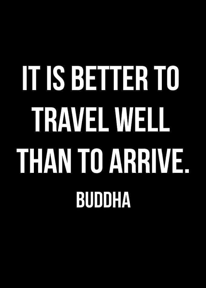 Travel Well Quote by Buddha