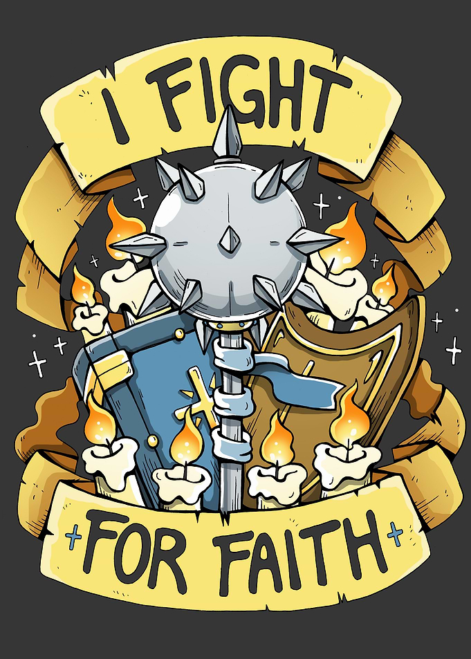 I Fight For Faith Illustration