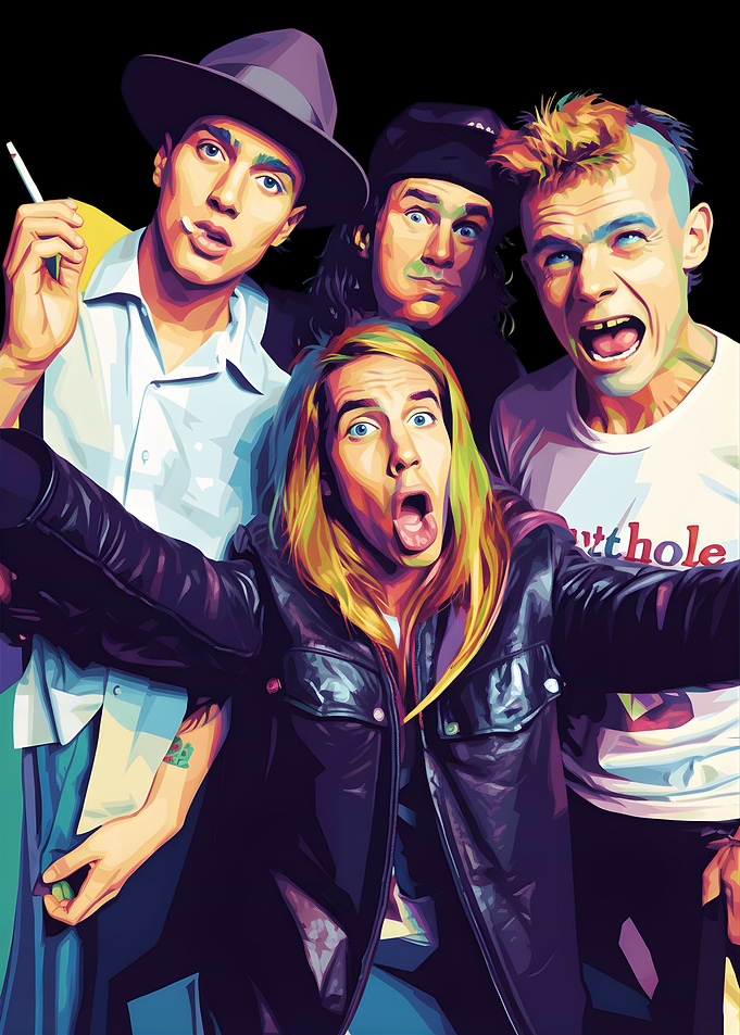 Red Hot Chili Peppers Pop Art
