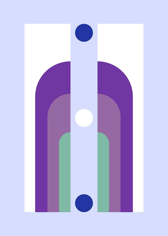 Abstract Geometric Archway