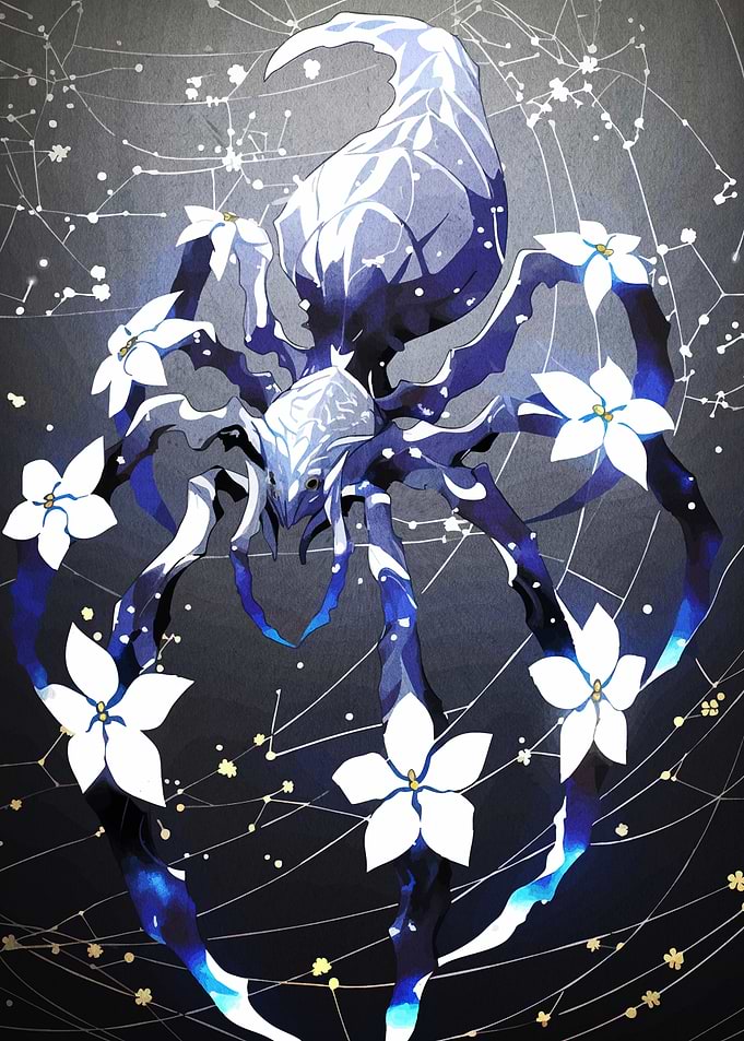 Floral Spider Digital Art
