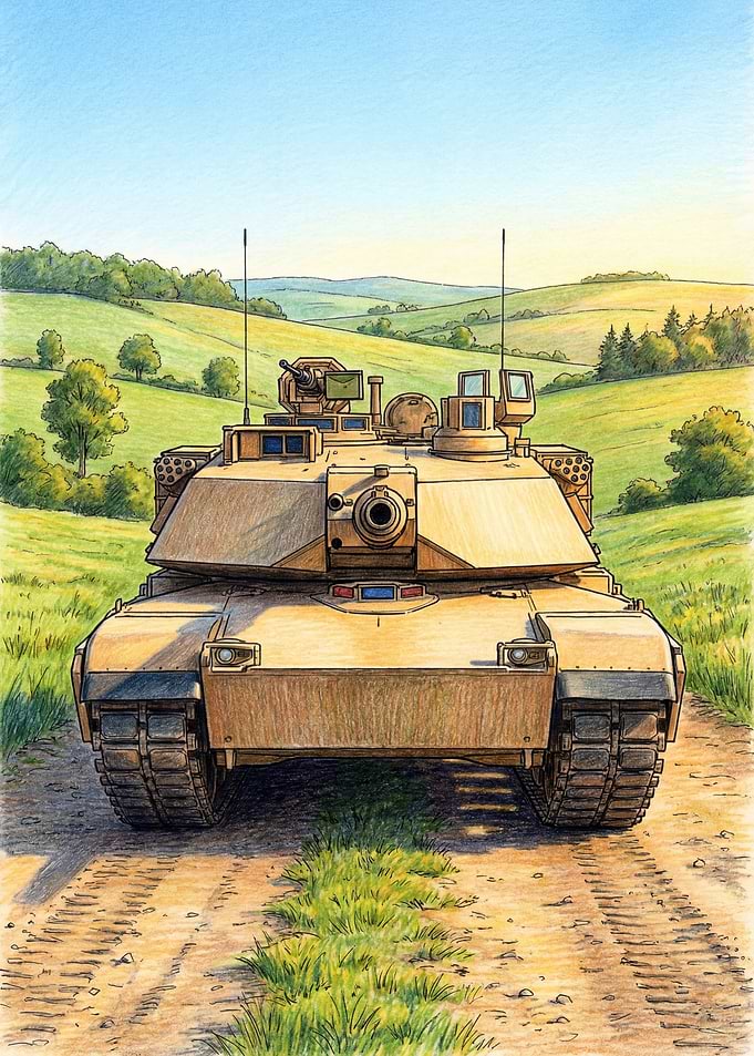 M1 Abrams Tank in Field