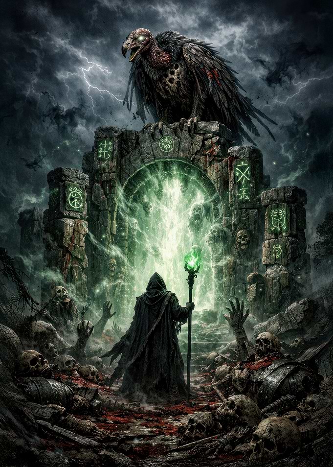 Necromancer and Vulture by Portal