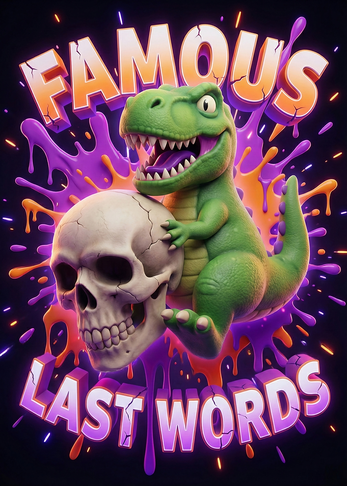 Famous Last Words Dinosaur Skull