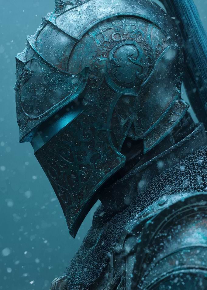 Snowy Knight in Armor