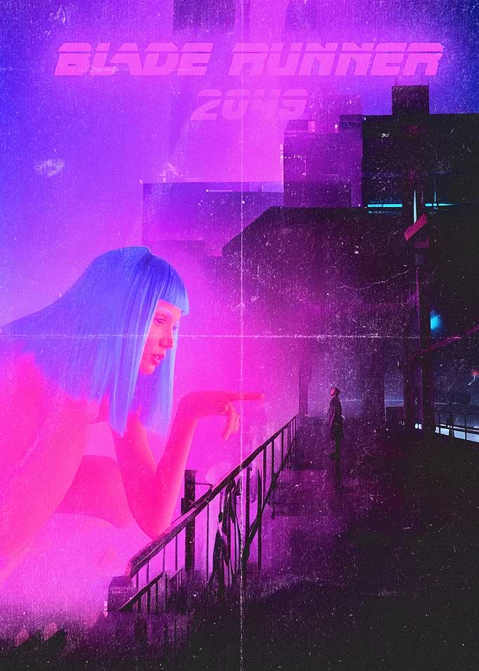 Blade Runner 2049 Neon Poster