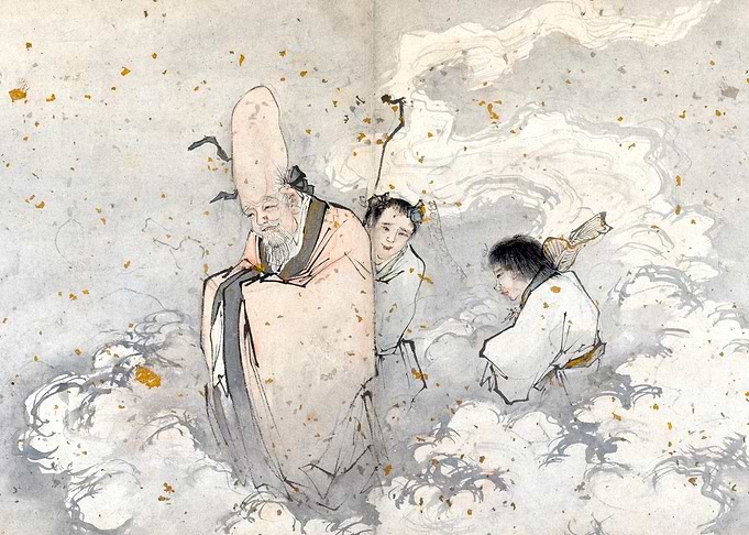Shoulao, God of Longevity Chinese Taoist Painting