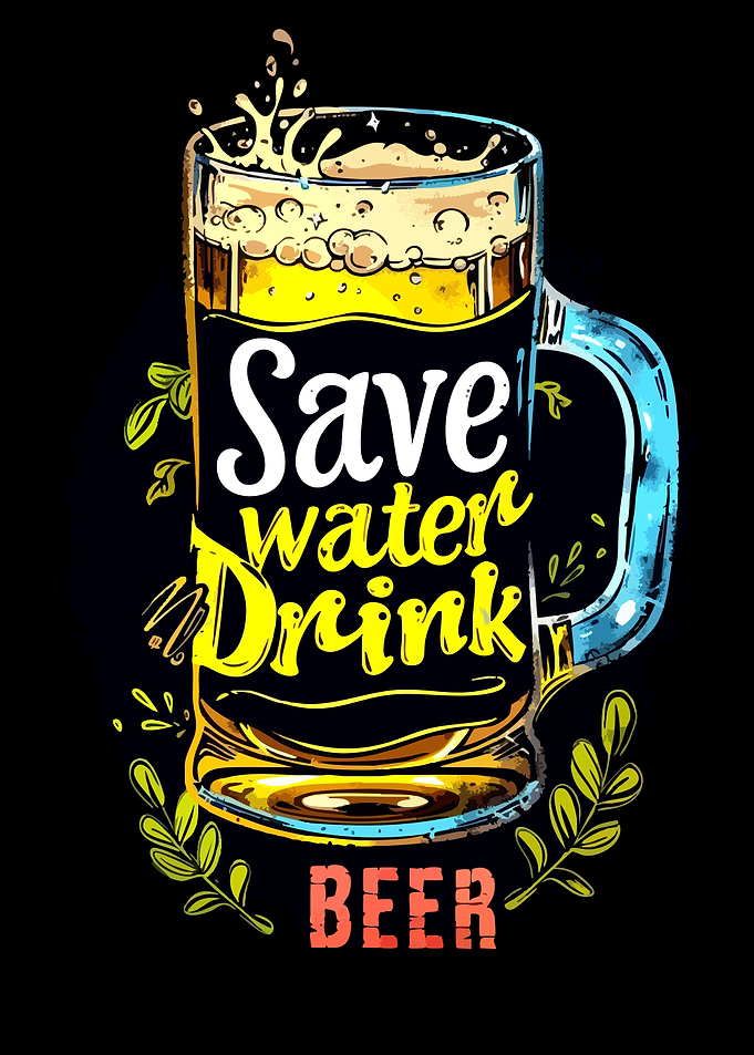 Save Water Drink Beer Graphic