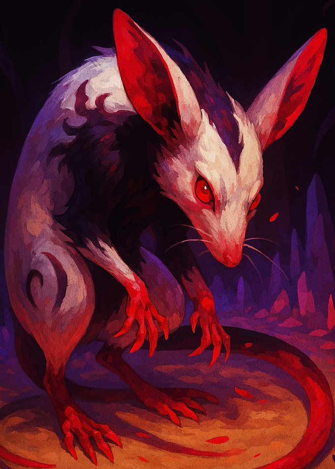 Red-Eyed Albino Rat
