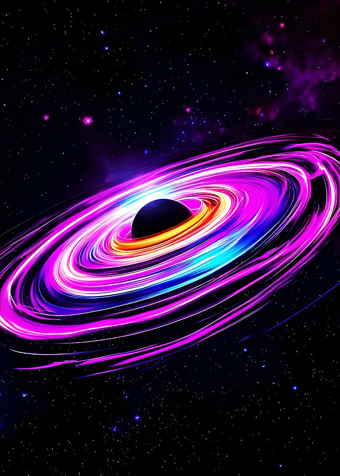 Colorful Black Hole in Space
