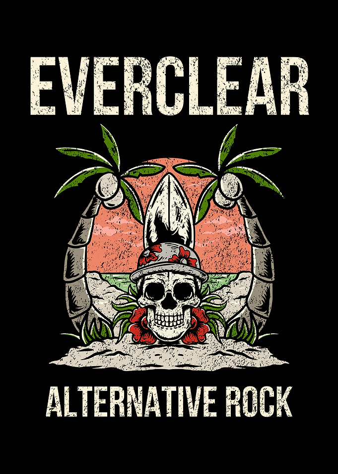 Everclear Alternative Rock Skull Island Design