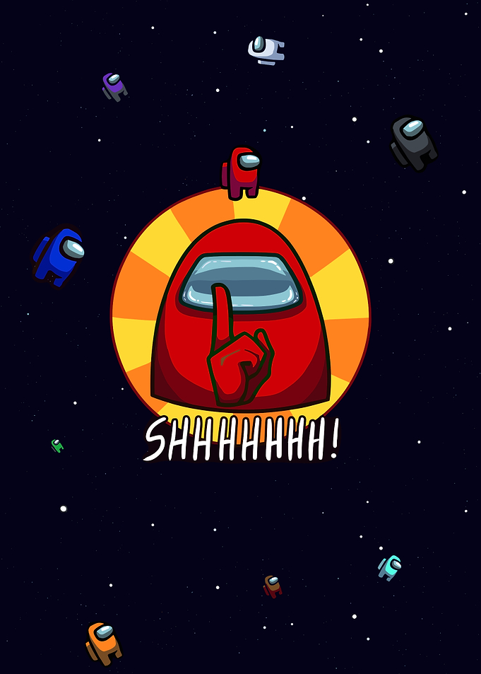 Among Us Shhhhhh! Pixel Art