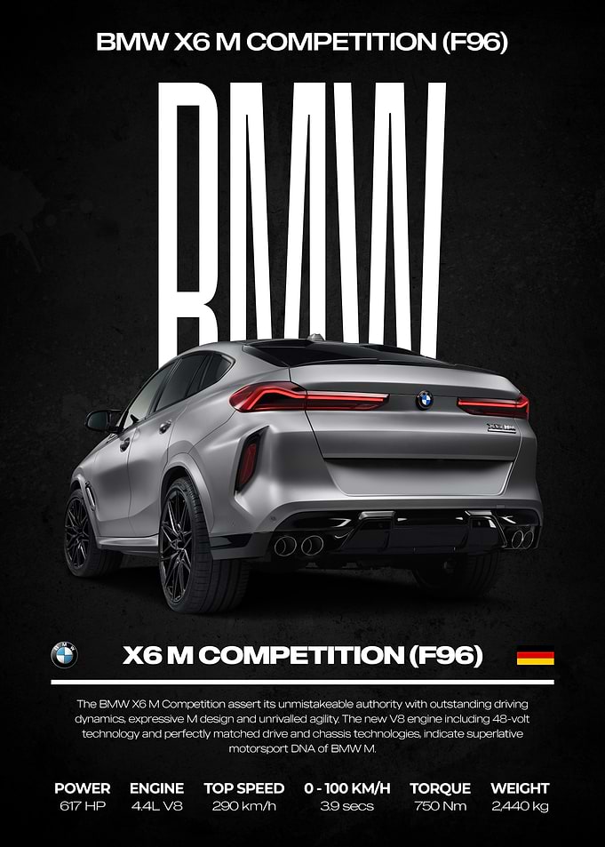 BMW X6 M Competition (F96) Car