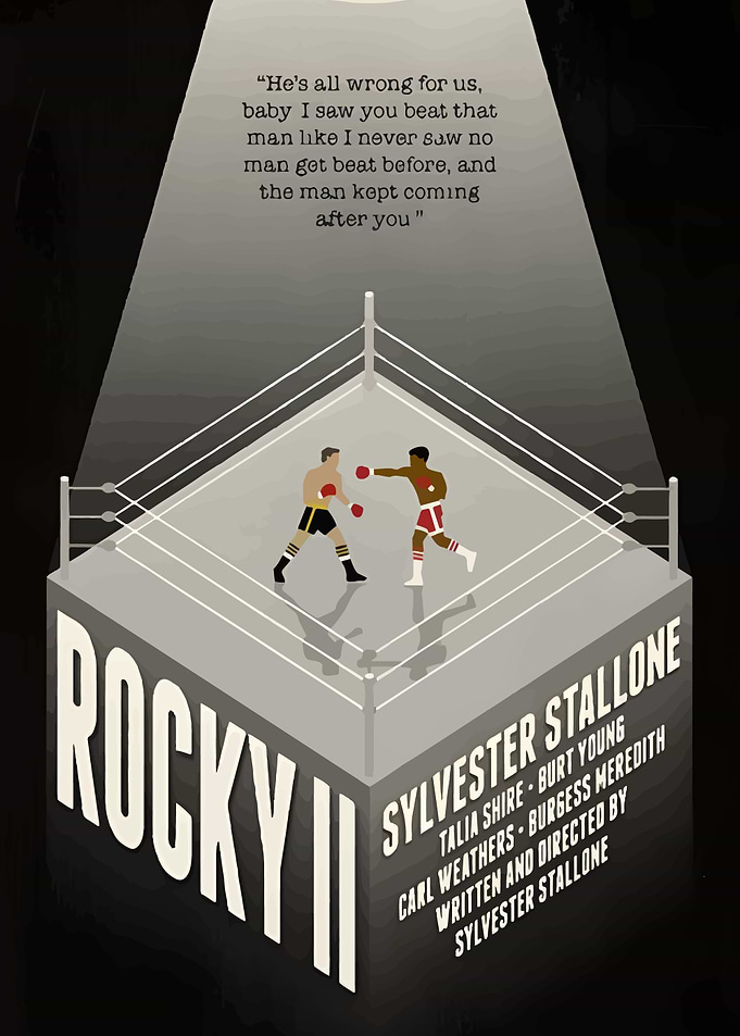 Rocky II Movie Poster Art