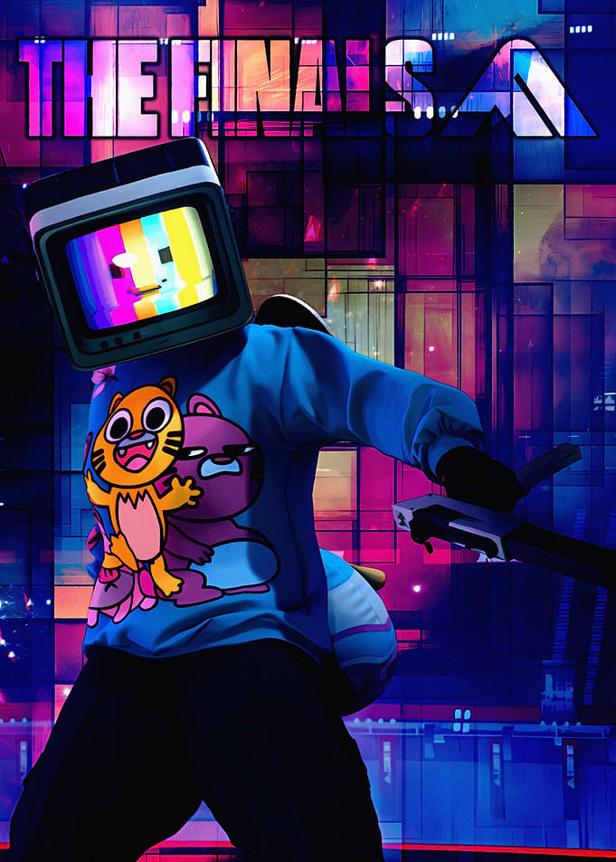 The Finals SA character with TV head