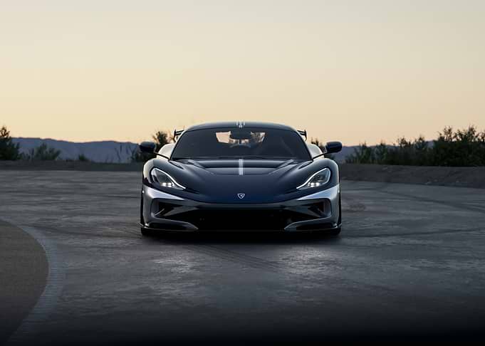 Blue and Silver Sports Car