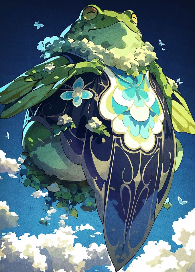 Frog in Royal Attire