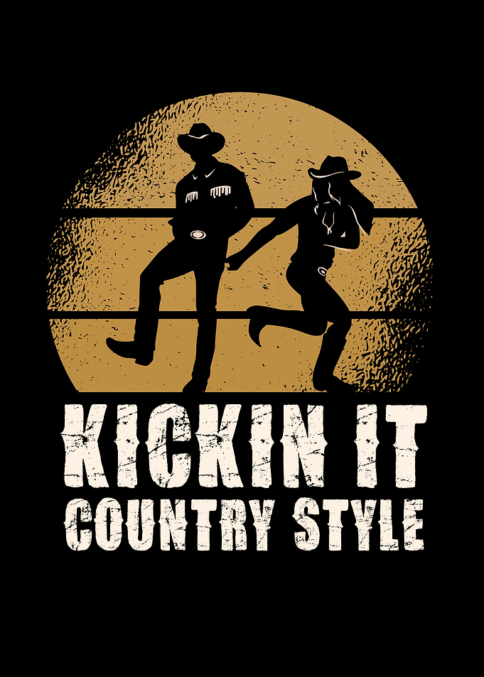 Kicking It Country Style Silhouette