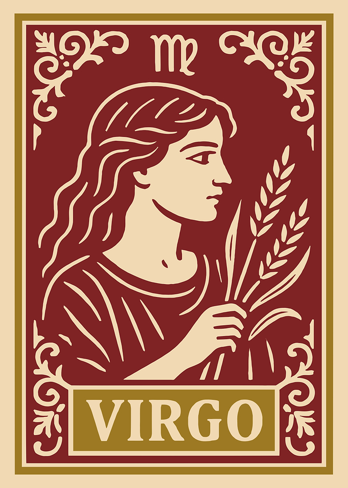 Virgo Zodiac Sign Illustration