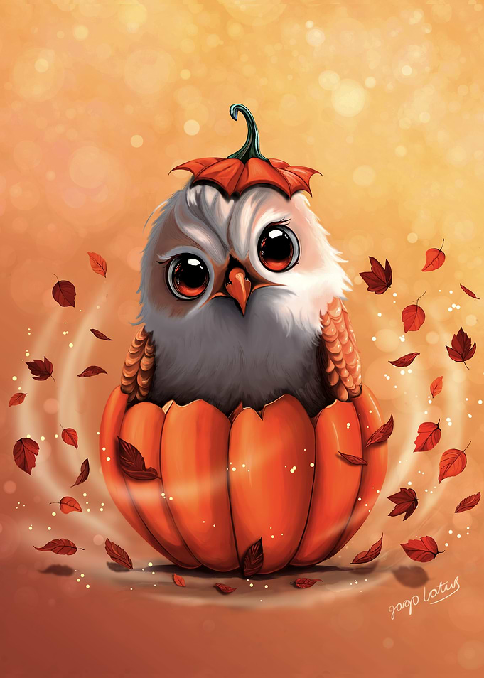 An Owl's Echo: Autumn's Guardian