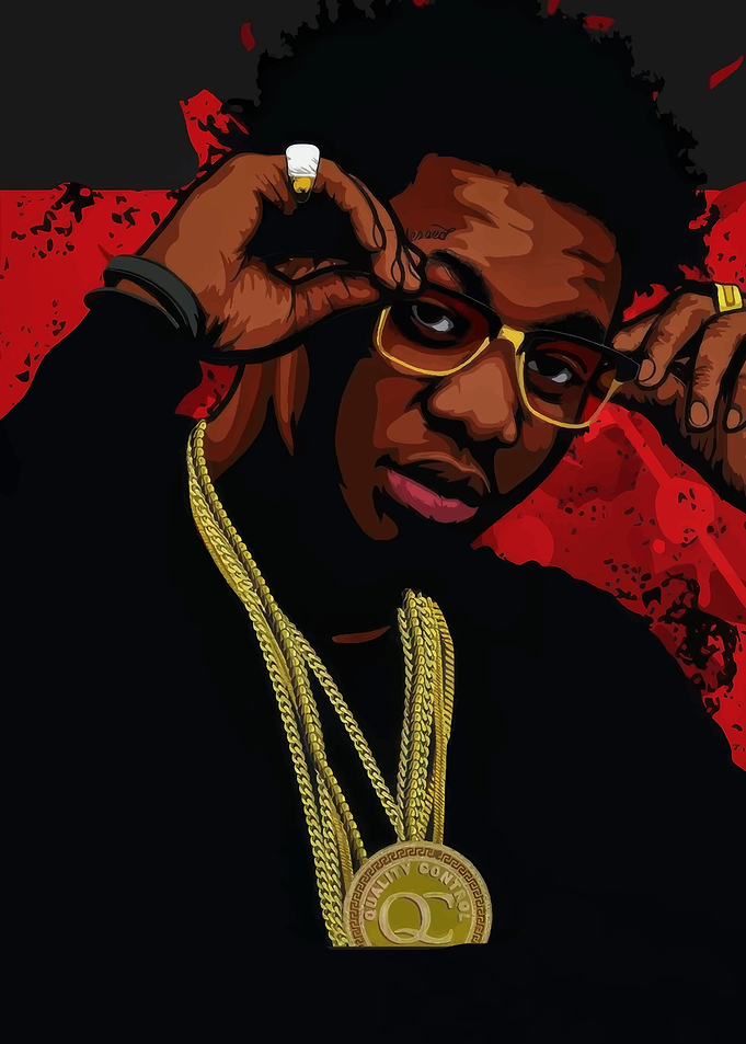 Quality Control Rapper Portrait