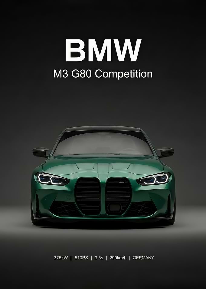 BMW M3 G80 Competition Front View